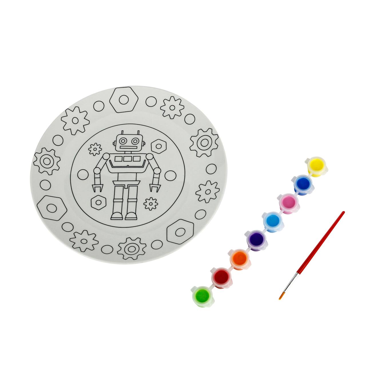 Robot Color-In Plate Kit by Creatology&#x2122;